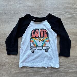 Tiny Whales Retro Van Raglan T-Shirt - Size 5